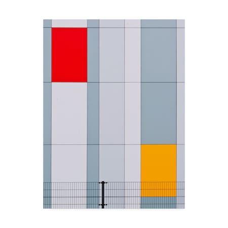 Henk Van Maastricht 'Mondriaan?' Canvas Art,14x19